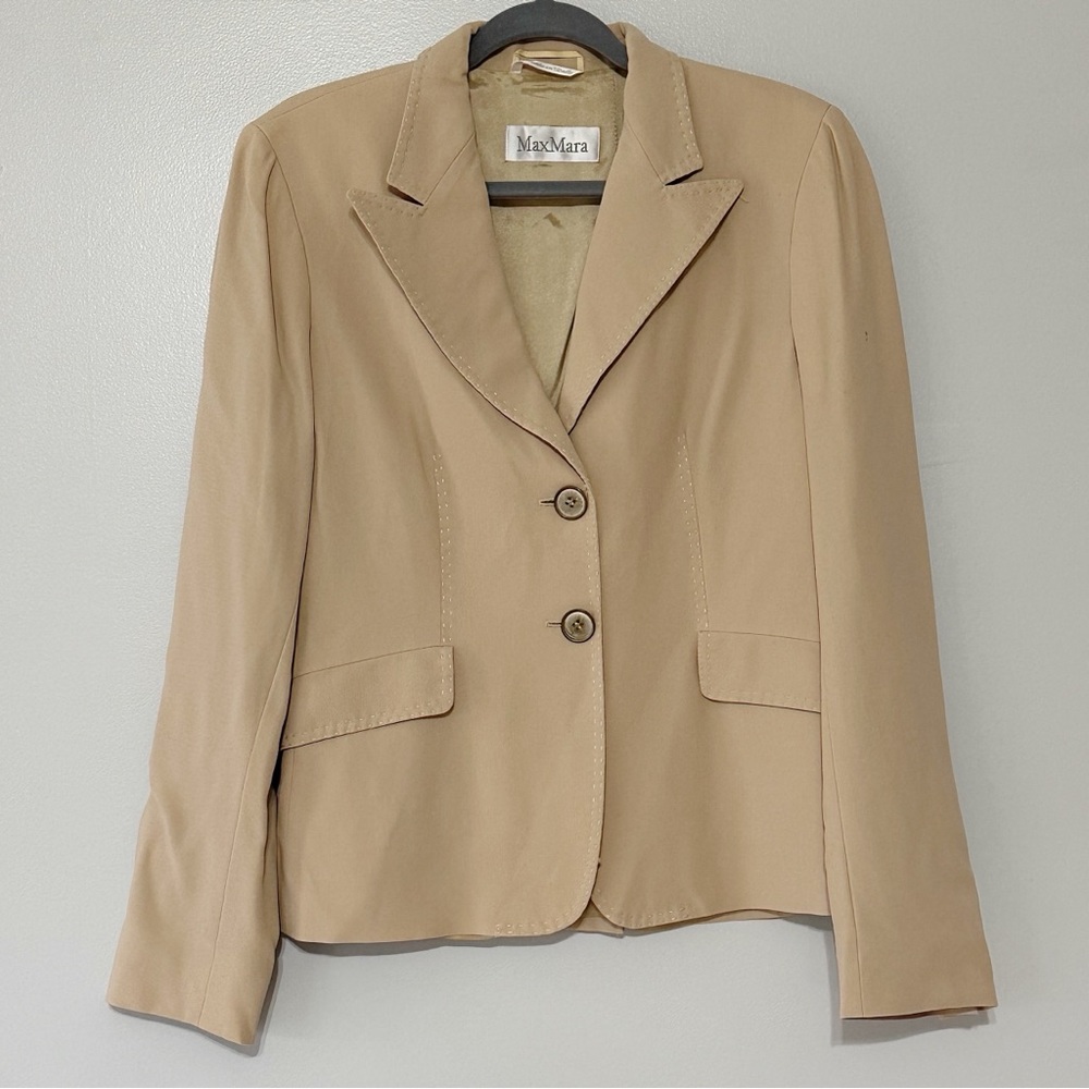 MaxMara Vintage Wool Blazer Jacket Size 12